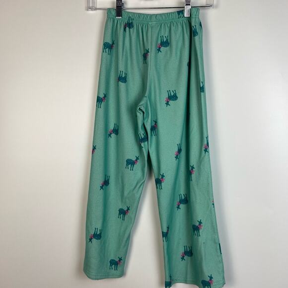 THREE GIRLS VARIOUS BRAND PAJAMA PANTS SKULL SPACE SHUTTLE DEER SIZES 7/8/M - Picture 13 of 14